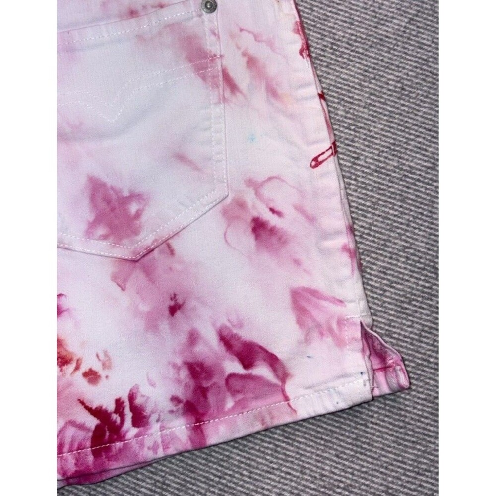 Gloria Vanderbilt Petite Pink Tie-Dye Skort Women’s Size 10 Petite - Picture 9 of 10